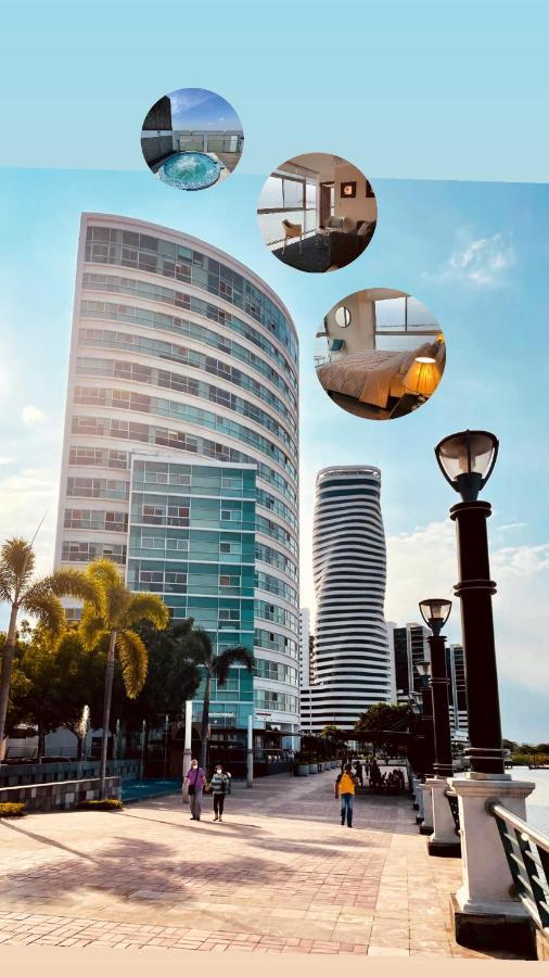 Apartamento Vista Al Rio Puerto Santana Riverfront 1 Гуаякуил Екстериор снимка